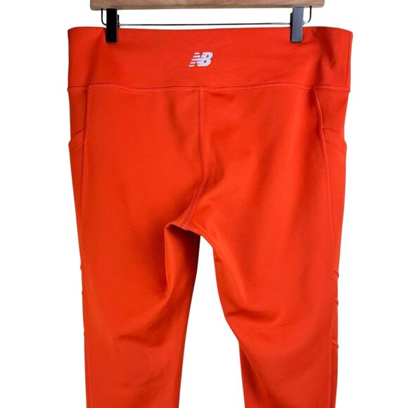 New Balance Burnt Orange Transform High Rise Pocket Crop Workout Leggings - Picture 4 of 8